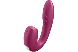 Satisfyer, Druckwellenvibrator, Rabbit, Sunray Connect App', 15 cm, wasserdicht (IPX7), wiederaufladbar, hautfreundliches Sil