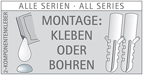 Nicol 7122500 EOS Wand-Handtuchhalter mit 3 Armen aus verchromtem Messing, hochglänzend, Metall, chrom, 6 x 41.5 x 22.5 cm - 6