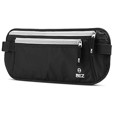 BEZ Ceinture de Voyage, BEZ™ Pochette Sécurisée de Voyage avec protection RFID, Sac Banane Ceinture Secrète de Voyage, protegé et cacher tous vos biens