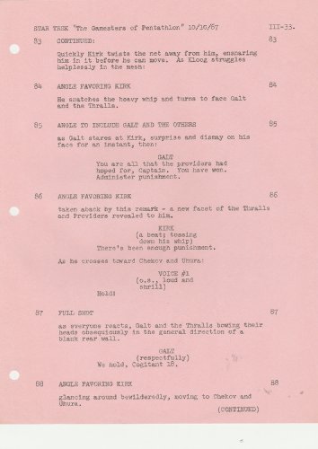 Preisvergleich Produktbild 1967 Star Trek Script Seite AFTAL COA