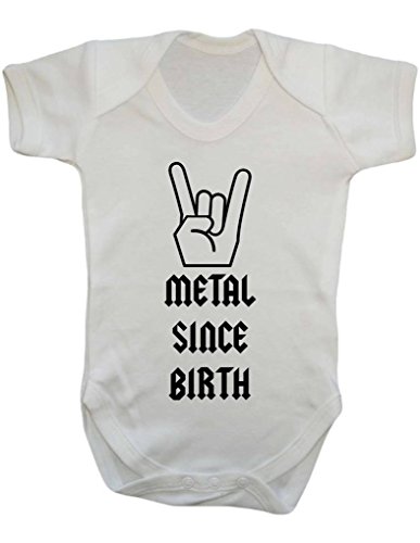 Metal Since Birth Devil Horns Rocker Alternative Baby Onesie Vest