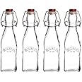 Kilner Clip Top Square Bottle 250ml Set of 4