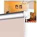 Produktbild SHINY HOME® 2 Jahre Garantie Rollo (Breite und Höhe) 120 x 230cm für Fenster Tür mit Klemmträgern Verdunklung Verdunklungsrollo Klemmträger Fensterrollo Silberbeschichtung Beige