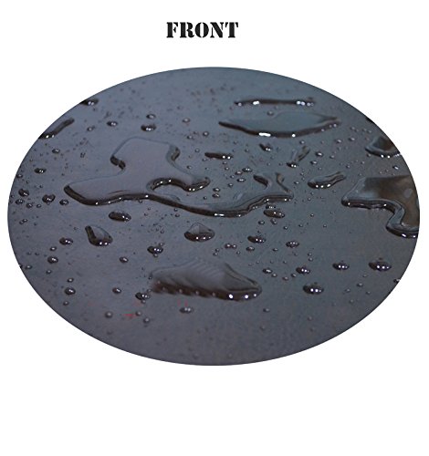 Kupx Schreibtischunterlage für Computermonitor und Maus, Leder, 71,1 x 38,1 x 0,5 cm, Schwarz - 6