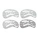 SODIAL(R)4 Styles Eyebrow Grooming Stencils Make Up Tool Brow Template Shaper Camber
