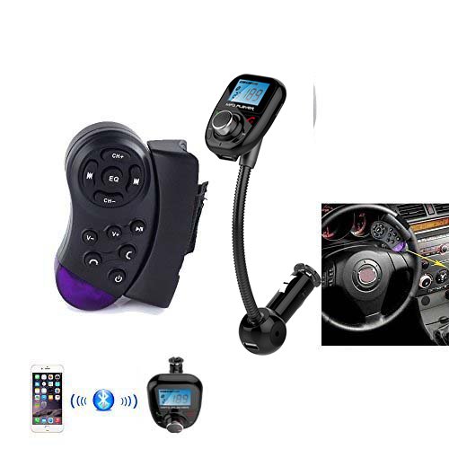 MP3 LCD reproductor inalámbrico con Bluetooth USB SD Transmisor de Radio FM mando a Modulador Kit de coche reproductor de...