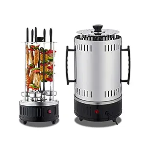 Automatic Kebab, Shawarma Chicken, Beef, Meat, Ham, Sausages, Fish and Some Vegetables and More Machine with 6 Forks - 1000 W