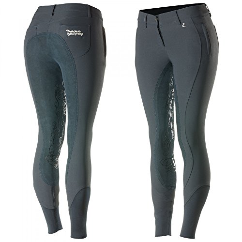 Horze Culotte Kiana à Fond Peau, Femme et Junior