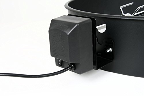 BBQ-TORO Grillspieß Set für Weber Kugelgrill (57 cm) und viele andere Modelle, Rotisserie, Drehspieß für Holzkohle Grill - 5