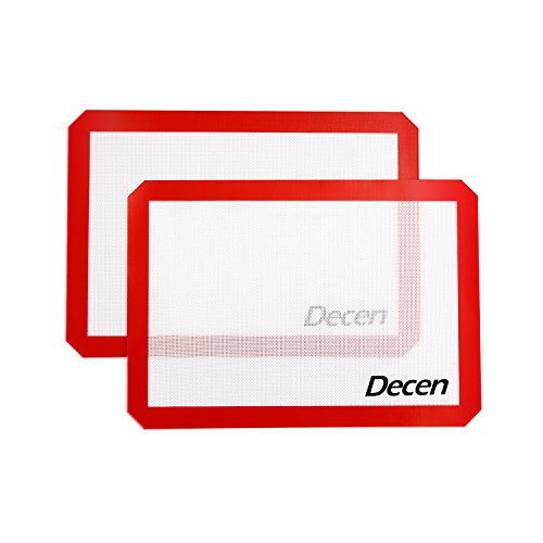 Decen Silikon Backmatte 2 Stück (Größe: 16.5" x 11.6")