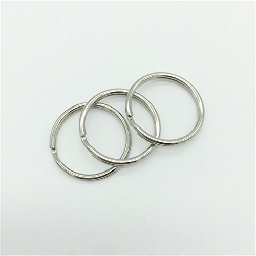 Nikgic 25 mm Metall Double Loop Split Key Ring Schlüsselringe Split-Ring-Schlüsselring für Schlüsselanhänger und Basteln 50 Stück - 5