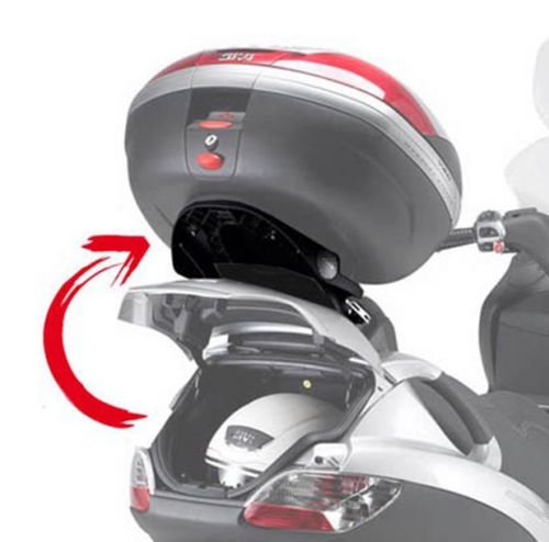 Givi SR134 Topcase-Träger klappbar Monokey Koffer mit M5 Platte/Max. Zuladung 6 kg Piaggio MP3 125-250-400-500 /LT Bj. 08