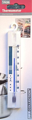 Preisvergleich Produktbild Kühlschrank-Thermometer mit Haken, analog und quecksilberfrei - Temperaturanzige + / - 40 °C (Kühlschrank , Gefrierschrank , Eisschrank u.a.)