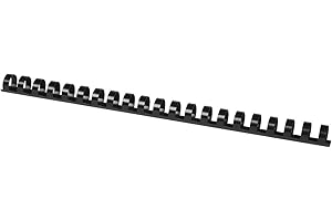 ‎OFFICER PRODUCTS OFFICE PRODUCTS 20241415-05 Plastikbinderücken 100 Stück DIN A4 14mm (115 Seiten) Binderücken Bindungskämme Plastikbindung | Kunststoff | Farbe: Schwarz