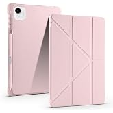Aksesuarcim Honor Pad X9A ile Uyumlu Kılıf Silikon Yumuşak Kalem B&ouml;lmeli Esnek 4 Farklı Stand Olabilen Tablet Kılıfı Rose Gol