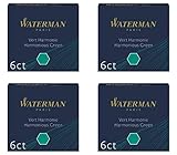waterman tinte dokumentenecht Kurze Tintenpatronen, Länge 3,75 cm, nicht radierbar