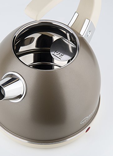 Ottoni Fabbrica Neuer Italienischer Top Wasserkocher aus Edelstahl „Alice Prezioso“ 2400W 1,7l. - 2