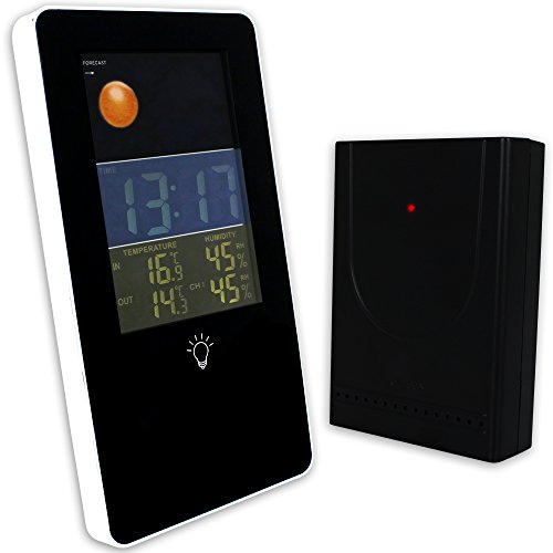 Funk-Wetterstation inklusive Außensensor und Farbdisplay - Wetterstation - Funk Thermometer
