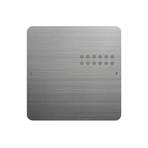 ThreeByThree 32430 Magnettafel Square Dot 30 cm, edelstahl