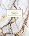 Wochenplaner & Monatsplaner 2019: Marble Marmor Gold Terminkalender Organizer, Studienplaner und Notizbuch mit inspirierenden Zitaten Januar 2019 bis ... 2019 (Wochenplaner Organizer, Band 5) by 