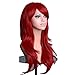 S-noilite® Women 23Inch Long Layer Full Head Wigs Cosplay Costume Party Fancy Dress Wine Red