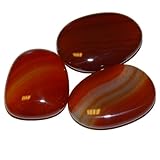 heilsteine achat rosa 1 Stück Handschmeichler Trommelstein flach Carneol Achat