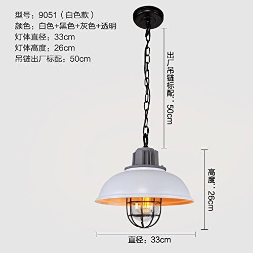 The Cafe Bar chandelier industrial wind Retro bar glass chandeliers 9051, toastrack lunch White