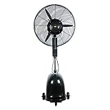 YZJJ Ventilateur Brumisateur, Ventilateur Industriel, Ventilateur extérieur, brumisateur oscillant, réservoir d'eau 49L, idéal pour Le Camping, Les patios, Les Pique-niques, Le Jardin extérieur, etc.