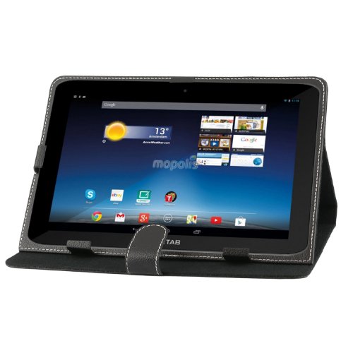 iProtect Kunstleder Tasche für MEDION LIFETAB Schutz Hülle Case mit Stylus PEN für P9514 MD99000 10 Zoll schwarz - 2