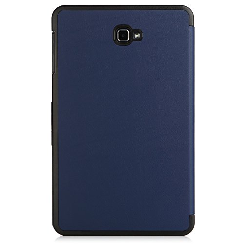 iHarbort® Premium Hülle für Samsung Galaxy Tab A 10.1 (SM-T580/T585) – Samsung Galaxy Tab A 10.1 hülle Etui Schutzhülle Case Cover Holder Stand mit Smart Auto Wake / Sleep-Funktion (Dunkelblau) - 6