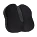 Produktbild Luxspire Orthopädisches Sitzkissen, Memory Schaum Rückenschmerzen Steißbein Entlastung Ergonomische Sitzauflage geeignet für Bürostuhl, Rollstuhl, Auto, Reisen, Schwarz