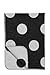 Meyco Baby Blanket Black Label 100% Organic Cotton, 75 x 100 cm, Big Dot, Black / White