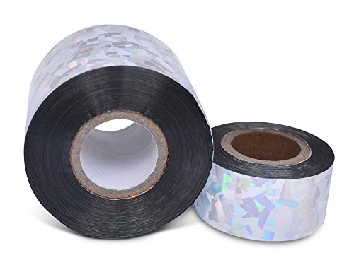 WRPS Vogel- und Wildschreckband 1×100 Meter + 1x 50 Meter – vertreibt schonend störende Vögel und Wildtiere - 3