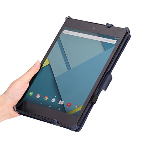 Google Nexus 9 Hülle Case – MoKo Slim Fit PU Leder Tasche Schutzhülle Lederhülle Folio Smart Cover mit Auto Wake/Sleep Funktion für HTC Google Nexus 9 8.9 Zoll Android 5.0 Tablet-PC,MARINEBLAU - 6