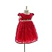 Wawoo®Infant Christening Gowns Toddler Baby Girls Birthday Dress Pure Cotton Lined Clothes Princess Party Dress with Pink Bowknot for Baby 0-24 Month