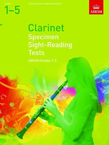 Specimen Sight-Reading Tests for Clarinet, Grades 1-5 (ABRSM Sight-reading)