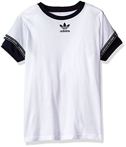adidas gazelle silver green womens Adidas Graphics Tricolor T-Shirt White main image 0