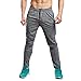 Produktbild URSING Herren Lange Casual Sporthosen Fitnessstudio Slim Fit Hose Laufen Joggerhose Trainingshose Freizeithose Männer Frühling Loose Crotch Baggy Hose Outdoorhose Stretch Sweatpants (M, Grau)