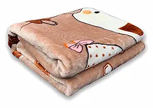 AWSM COLLECTION Export Premium Baby Blanket for 0-4 Years(Brown)