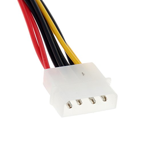Generic 4-Pin Computer-Netzteil Kabel Strom-Adapter-Kabel für Powering SATA CD / DVD-Laufwerke, Festplatten und anderen Datenspeichervorrichtungen mit Molex (4-polig) Stromquellen - 3