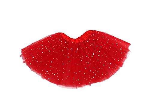 Kobwa(TM) Baby Girls Princess Stars Sequins Party Dance Tutu Skirts with Kobwa's Keyring