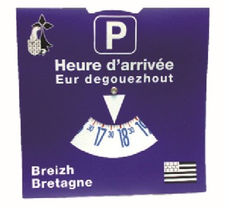 Preisvergleich Produktbild Brittany Sélection Parkscheibe Europeen Zweisprachige Breton / Französisch