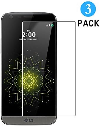 [3 Pack] LG G5 Screen Protector, WEOFUN Tempered glass for LG G5 Glass Protector Film 5.3 inch - Transparent (0.33mm, 9H, Ultra Clear)