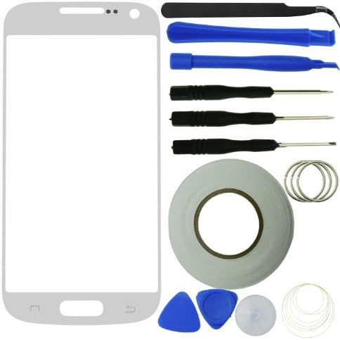 Eco-Fused Screen Replacement Kit for Samsung Galaxy S4 Mini including Replacement Glass / Tool Kit / Adhesive Sticker Tape / Tweezers / Microfiber Cleaning Cloth / Instruction Manual (White)