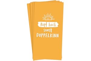 ‎GRAFIK-WERKSTATT Grafik Werkstatt Taschentücher mit Spruch | Geschenkidee | 10 Stück | Kopf hoch