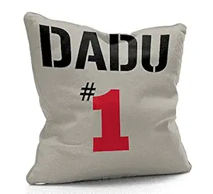 DreamVio Mirco Fabric Filled Cushion for World's Best Dad,Pyare Papa,Gifts for Daddy,Grandpa on Birthday's & Father's Day Color : Grey Size : 12 x 12 inch Design 92