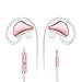 Price comparison product image Picun S6 Sports Headphones Earphones with Microphone and Volume Control for Running Gym, In-Ear Earbuds for iPhone/iPod/iPad/Android Devices (White Rose Gold)