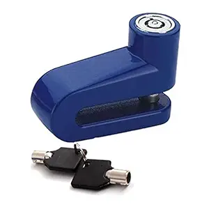 Guance Heavy Metal Bike Disc Break Security Lock (Blue) for TVS Jupiter