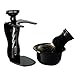 Shaving Stand Set - SODIAL(R) Acrylic Shaving Brush/Razor Stand/Holder and Resin Shaving Bowl/Mug Nice Work (Black)