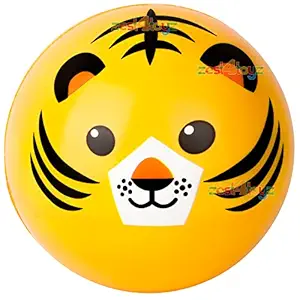 zest 4 toyz Football Soccer Ball Toy Children Soft Bouncy Light Weight Foam Ball Recreation & Educational Play for Kids Boys Girl 6 Inch (Pack of 1) Multi Color